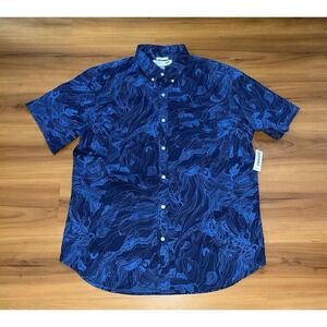 Mens NWT Old Navy Slim Fit Classic Beach Button Down Shirt